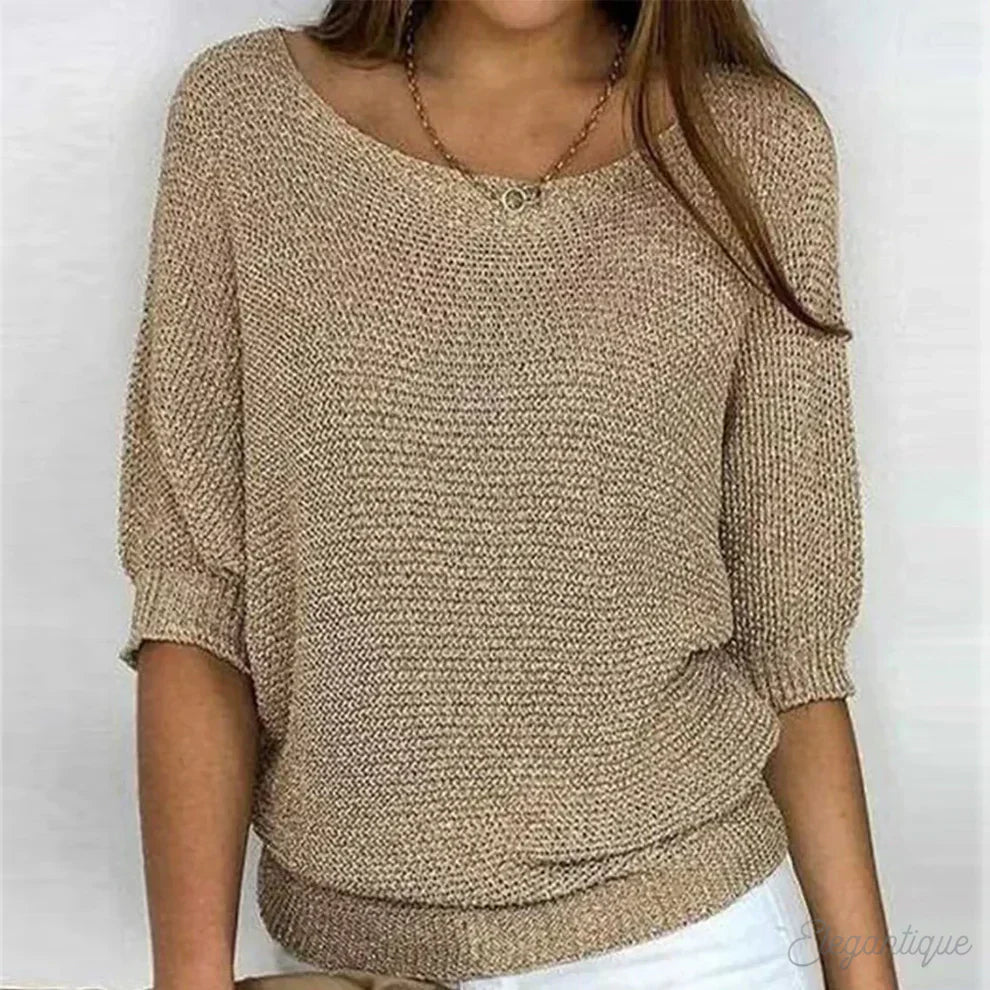 Elegancki Sweter Luiza | Sweter Damski z Unikalnym Wzorem 0