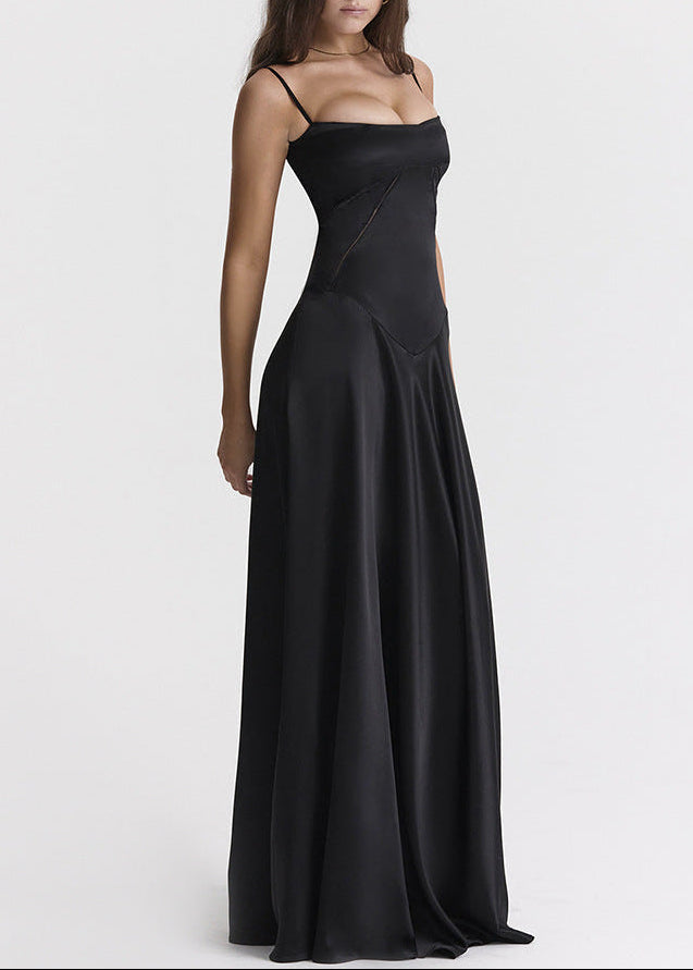 Sukienka Maxi Olivia | Elegancka Satynowa Sukienka 0