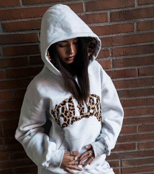 Casualowa Bluza z Kapturem w Panterkę | Streetwear 0