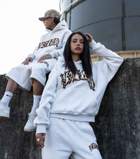 Casualowa Bluza z Kapturem w Panterkę | Streetwear 2