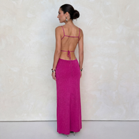 Cekinowa Sukienka Maxi | Elegancka Sukienka Wieczorowa 6