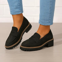Czarne Mokasyny Damskie Nadia | Eleganckie Buty Wsuwane 3