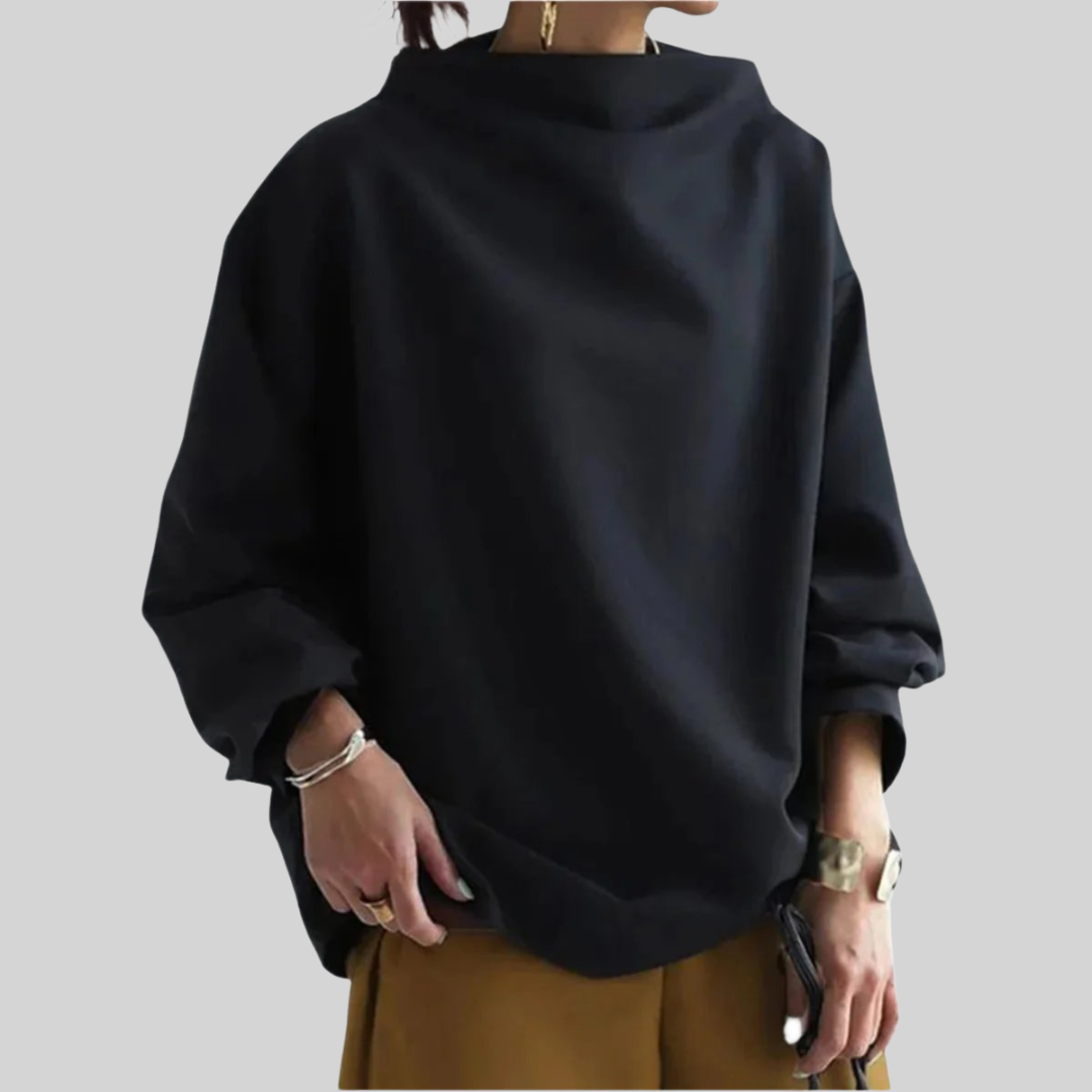 Sweter Damski Oversize z Kominem