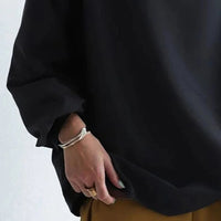 Sweter Damski Oversize z Kominem — bufiaste Rękawy i Opuszczony Bark