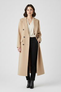 Damski Płaszcz z Kołnierzem Klapowym | Elegancki Płaszcz 5