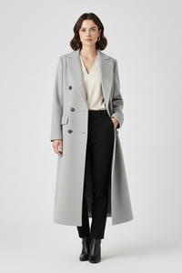 Damski Płaszcz z Kołnierzem Klapowym | Elegancki Płaszcz 6
