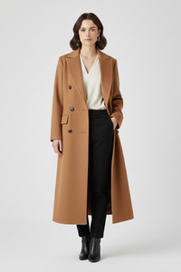 Damski Płaszcz z Kołnierzem Klapowym | Elegancki Płaszcz 8