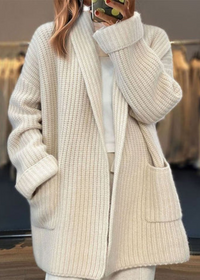 Kardigan Damski Oversize z Otwartym Przodem