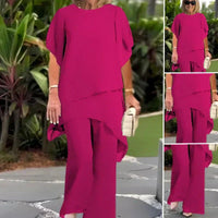 Elegancki Komplet Szyfonowy Damski | Dres Damski Komplet 1