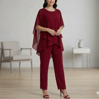 Elegancki Komplet Szyfonowy Damski | Dres Damski Komplet 9