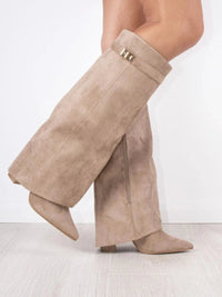 Eleganckie Botki Damskie Zamszowe | Stylowe Obuwie 6
