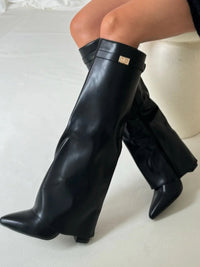 Eleganckie Botki Damskie Zamszowe | Stylowe Obuwie 9