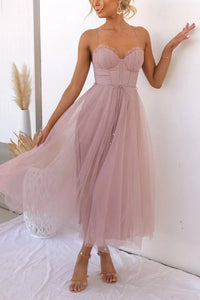 Sukienka Elowina | Elegancka Midi na Wesele z Koronkowym Gorsetem 7