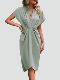 Sukienka Kopertowa Midi | Elegancka Damska Sukienka Koktajlowa 7