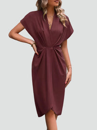 Sukienka Kopertowa Midi | Elegancka Damska Sukienka Koktajlowa 9