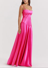 Sukienka Maxi Olivia | Elegancka Satynowa Sukienka 4