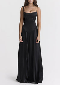 Sukienka Maxi Olivia | Elegancka Satynowa Sukienka 6