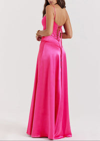 Sukienka Maxi Olivia | Elegancka Satynowa Sukienka 7