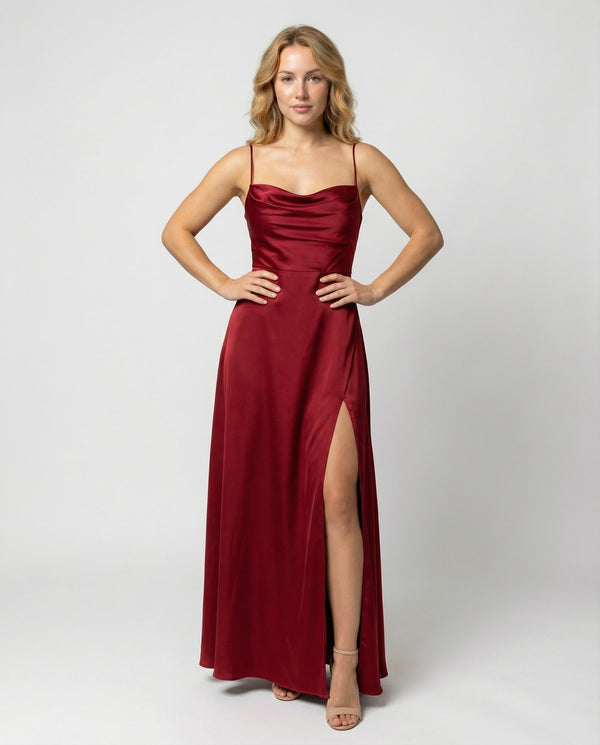 Sukienka Maxi z Rozcięciem | Elegancka Sukienka Letnia 0