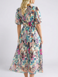 Sukienka Midi Eulalie | Elegancka Sukienka z Krótkim Rękawem 1