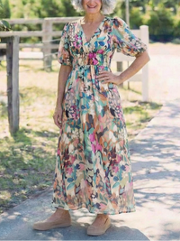 Sukienka Midi Eulalie | Elegancka Sukienka z Krótkim Rękawem 3