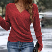Sweter Fiora | Elegancki Sweter Damski z Dekoltem V 3