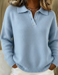 Sweter Iriana | Casualowy Sweter Polo Damski 0