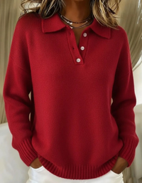 Sweter Iriana | Casualowy Sweter Polo Damski 2