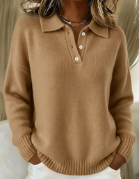 Sweter Iriana | Casualowy Sweter Polo Damski 3