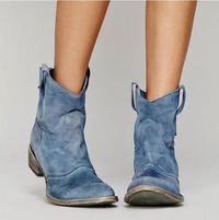Zamszowe Buty Westernowe | Eleganckie Obuwie Damskie 2