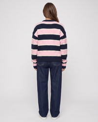 Sweter Conrada Oversize w Paski (edikted) - achterkant